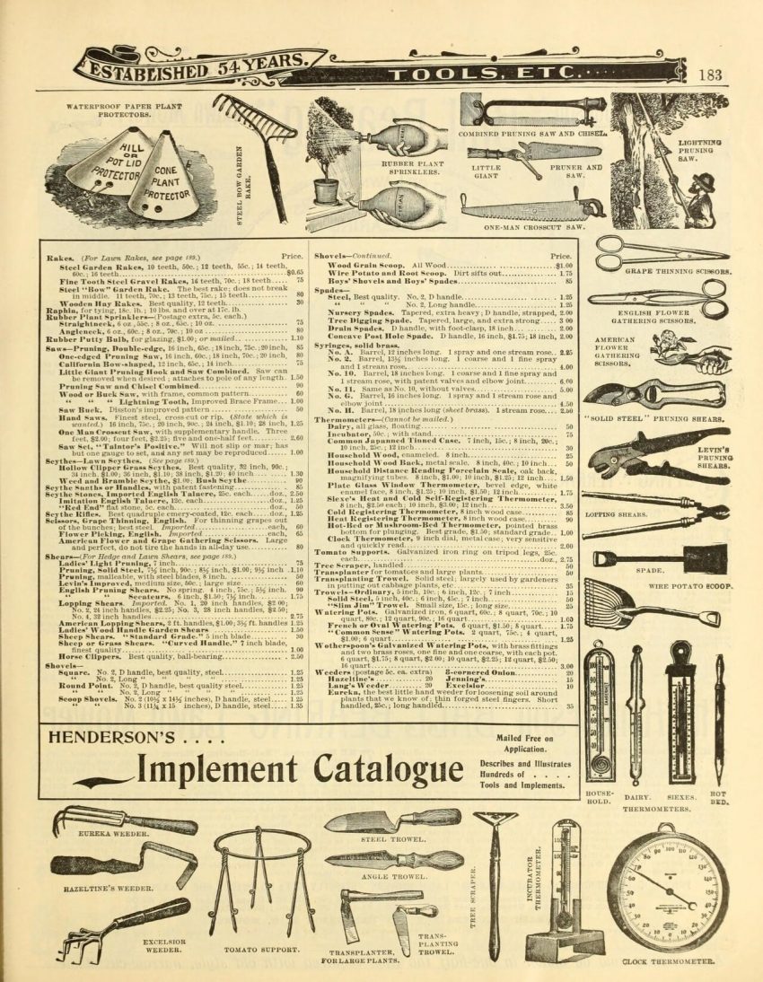 garden soil hands (foto: Henry G. Gilbert Nursery and Seed Trade Catalog Collection.; Peter Henderson & Co. / Public domain, Wikimedia Commons)