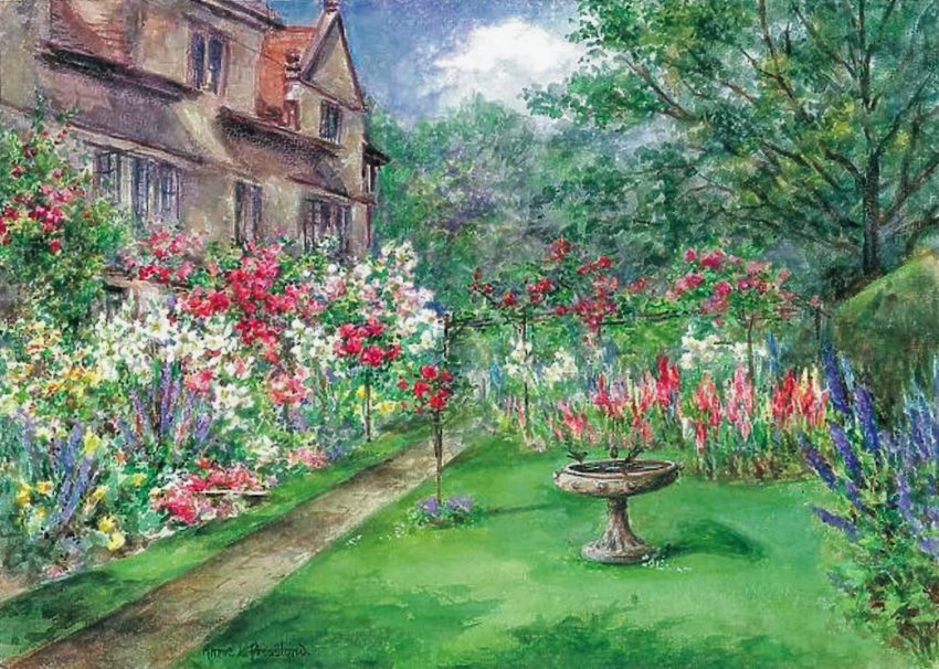 garden path flowers (foto: Annie Pressland / Public domain, Wikimedia Commons)