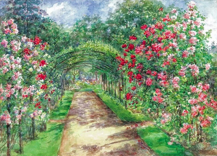 garden path flowers (foto: Annie Pressland / Public domain, Wikimedia Commons)
